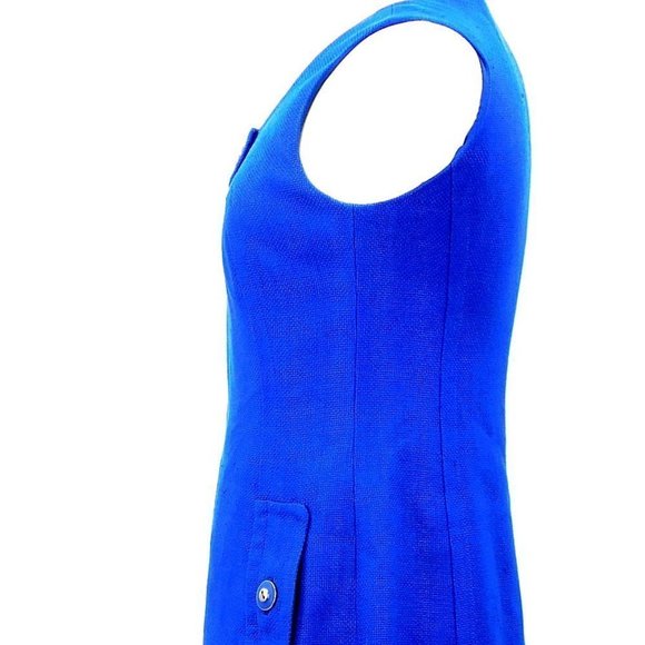 Carlisle "Blue Bell" 100% Silk Woven Shift Dress - Picture 4 of 10